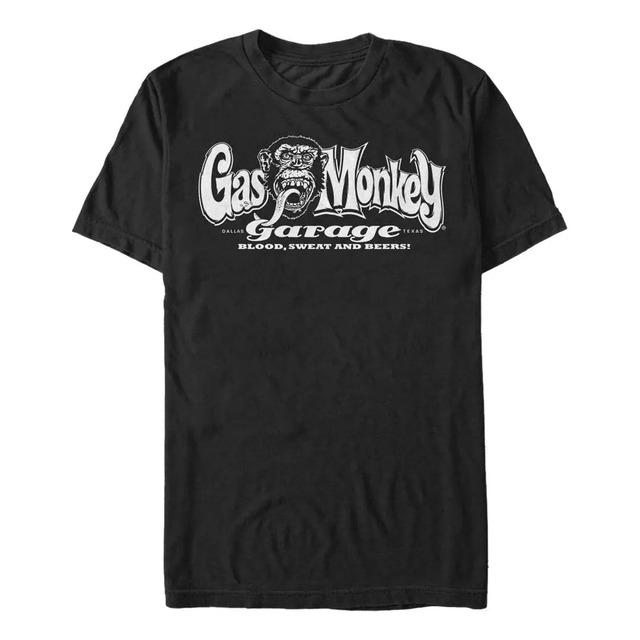 Camiseta Gas Monkey Garage Dallas Texas Blood Sweat Beers S