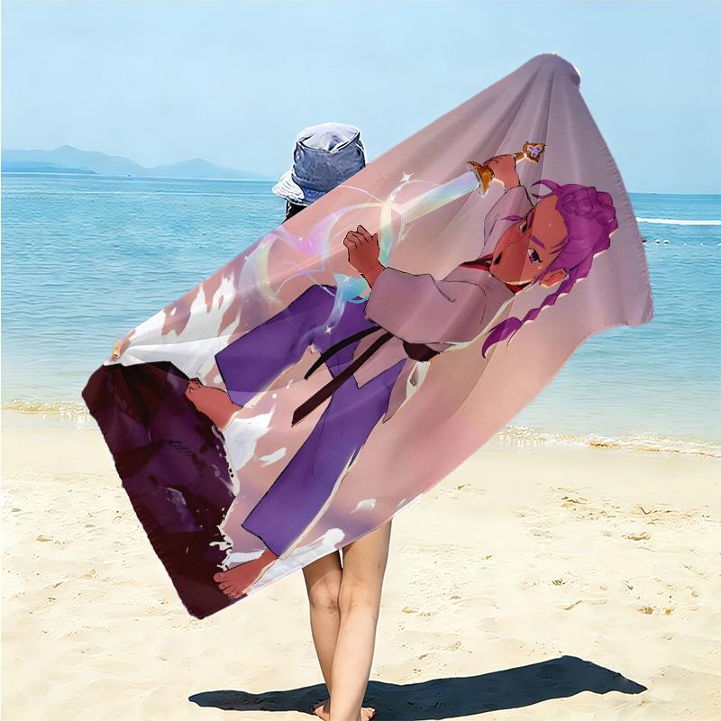 1Pc Fantasy Warrior Trio Beach Towel Microfiber Beach Towel Thin Absorbent For Beach Swimming Yoga Bath Sports 0917207