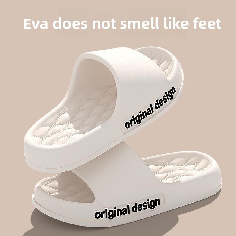 Papuci reci pentru bărbați, cu talpă groasă pentru baie, EVA pentru uz casnic, anti-alunecare și fără miros pentru picioare pentru uz casnic, pentru interior și de vară pentru femei