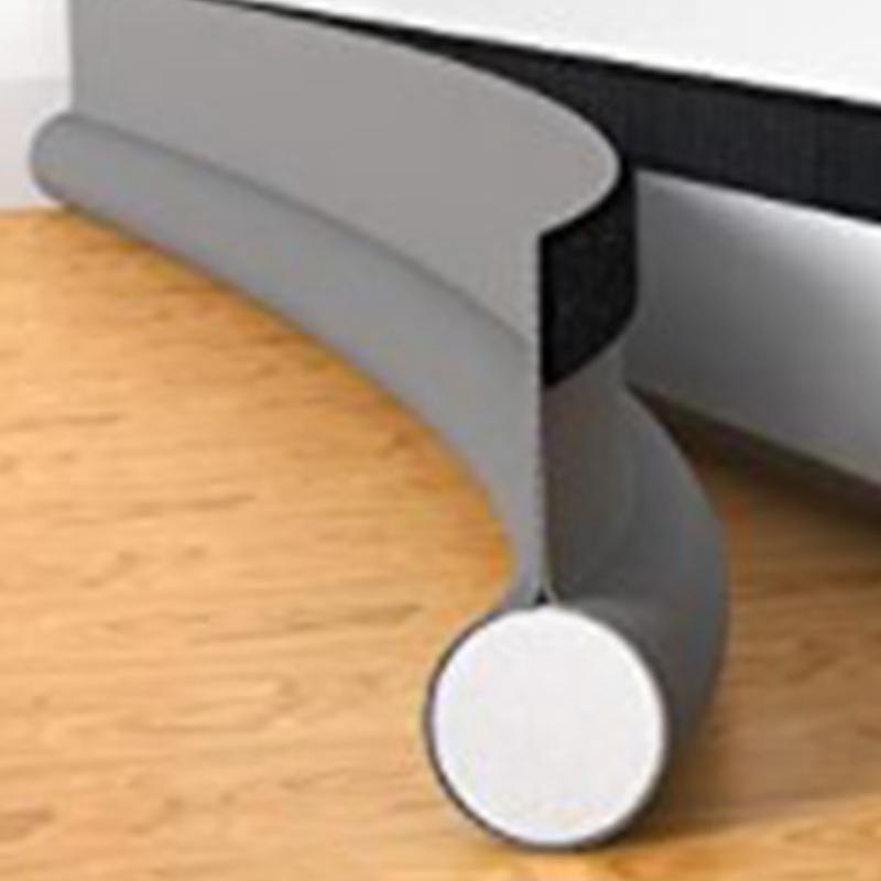 Nastavitelný těsnicí pás pod dveře, těsnění proti povětrnostním vlivům, zarážka proti průvanu pod dveře, proti chladu, větruodolný, blokátor mezer, akustická pěna do domu