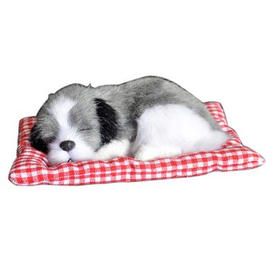 Brinquedo bonito da boneca do cão do filhote de cachorro do sono da simulação com presente da decoração do brinquedo do miúdo do som