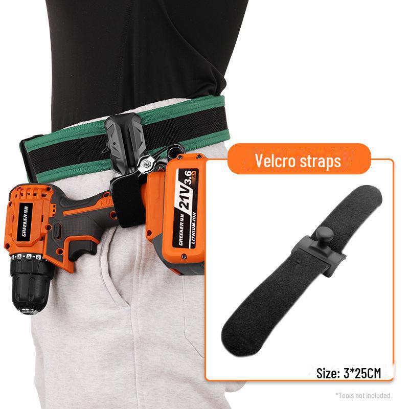 Green Forest Waterproof Tool Belt - Plumber's Portable Multifunctional Waist Bag for Construction and Maintenance