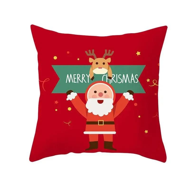 Fronhas temáticas de Natal Acessórios para carro Escritório Papai Noel Sala de estar Sofá Fronhas para casa