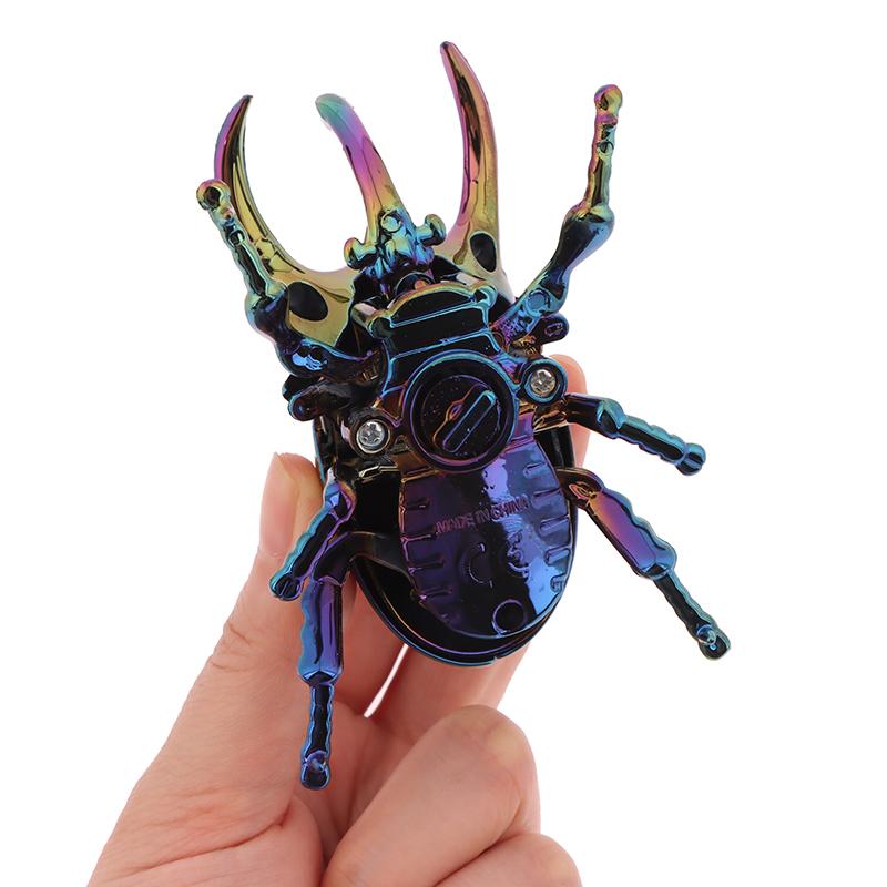 Wind Up Beetle Bionic Toys Creative Prankster Animated Insect Toy Model Beetle Children'S Battle Plastic Animals Wind Up Toy