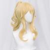 Professional  Jean Cosplay Wig Genshin Impact Blond Curly Ponytail Heat Resistant Synthetic Hair Anime Cosplay Wigs + Wig Cap