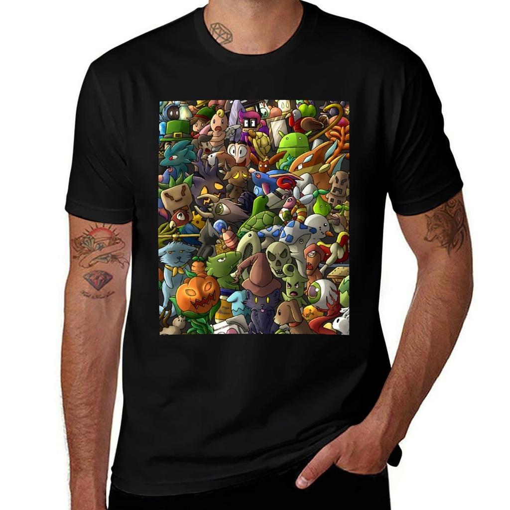 All Terraria Pets Digital Tshirt Urban Style Casual Short Sleeve Top
