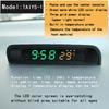 Solar Car Digital Clock Thermometer Dual Color Display Smart Switch High Precision LED Digital Clock Dashboard  Watch Accessorie