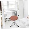 NUOLUX Round Stool Cover, Washable Leather Bar Stool Protector, Brown