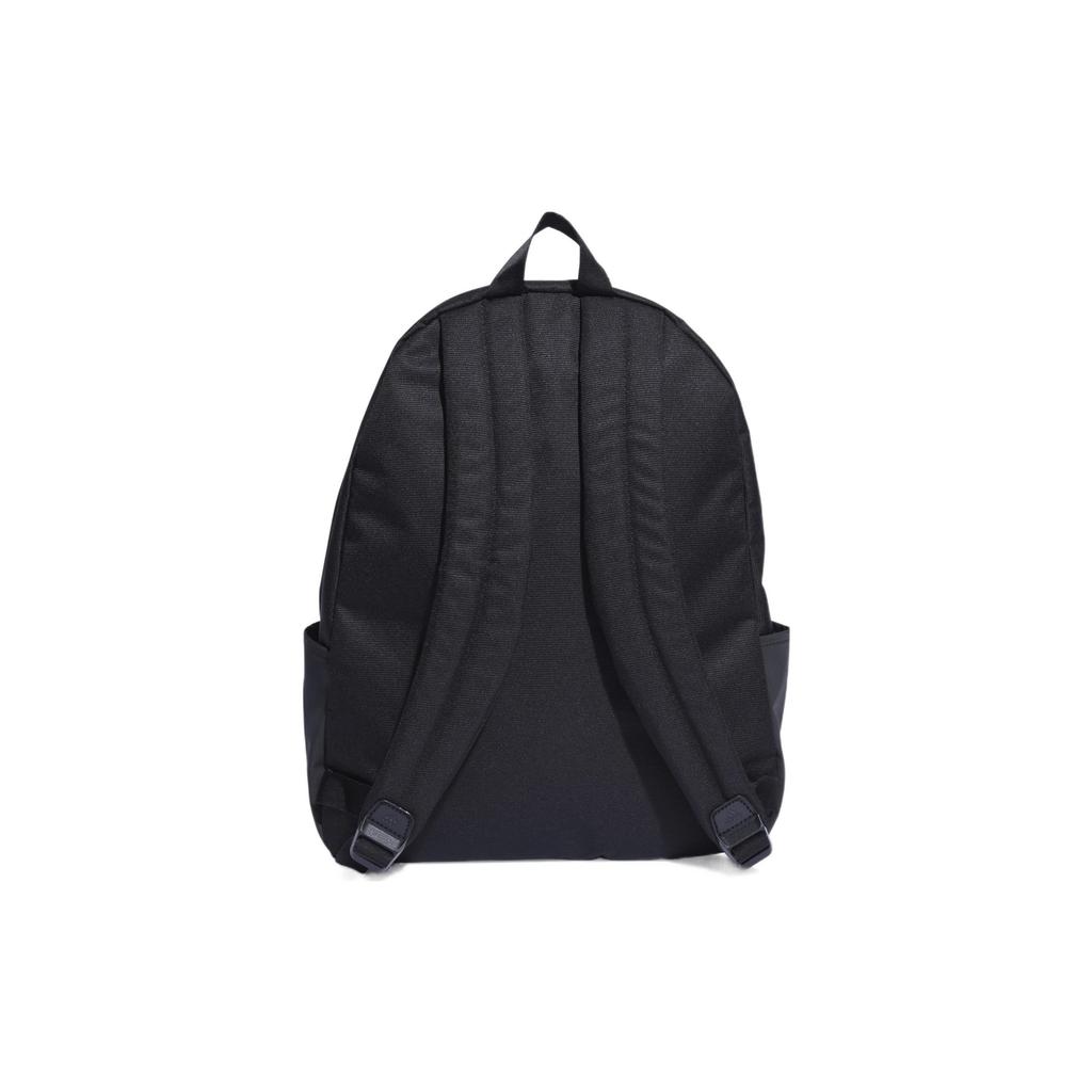 Adidas Essential Large Logo New Sports Polyester Backpack Unisex Backpack Black Blue HR9625