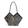 Popular Leopard Print Bag New Trendy Fashion Tote Bag Women Ins High-quality Texture One-shoulder Handbag