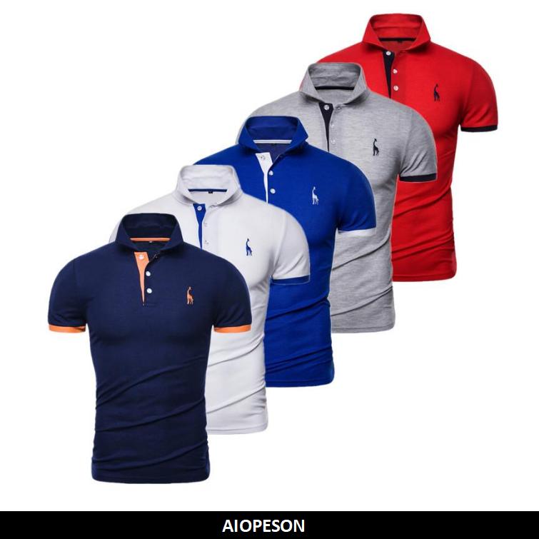 Pieces Summer Short-sleeved Men's T-shirt Fashion T-shirt POLO Shirt Men's Casual T-shirt Slim Polo Business High Quality Outdoor