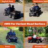 24V Children'S Dual-Seat  Vehicle - 4×75W Powerful Motor, Remote Control/Manual Dual Mode, Wireless Music + Electric Dum