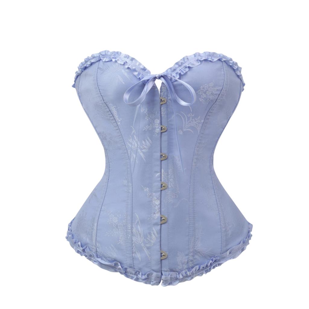 Women's Corset Top with Lace-Up Front Bustier Shapewear for Daily Wear