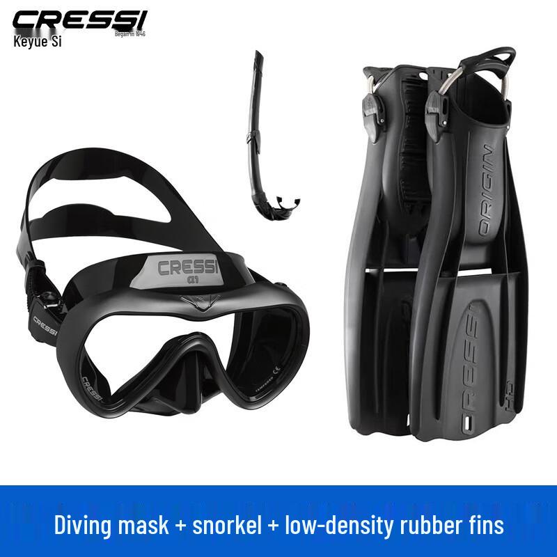 CRESSI Professional Diving Mask, Snorkel & Fin Set 39-40