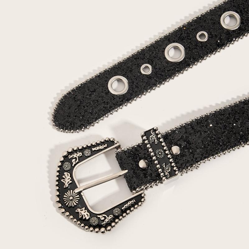 Fashionable Wide Waist Belt Elegant Glitters Belt Vintage Styles Waistband for Dresses and Jeans
