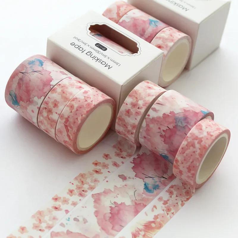 3 Rolls Per Box Landscape Series Decorative Tape Hand Account Collage DIY Decorative Materials Student Gift Decorative Tape