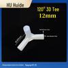 Three-Dimensional Plastic Right Angle Joint Connector for Tent and Studio Accessories