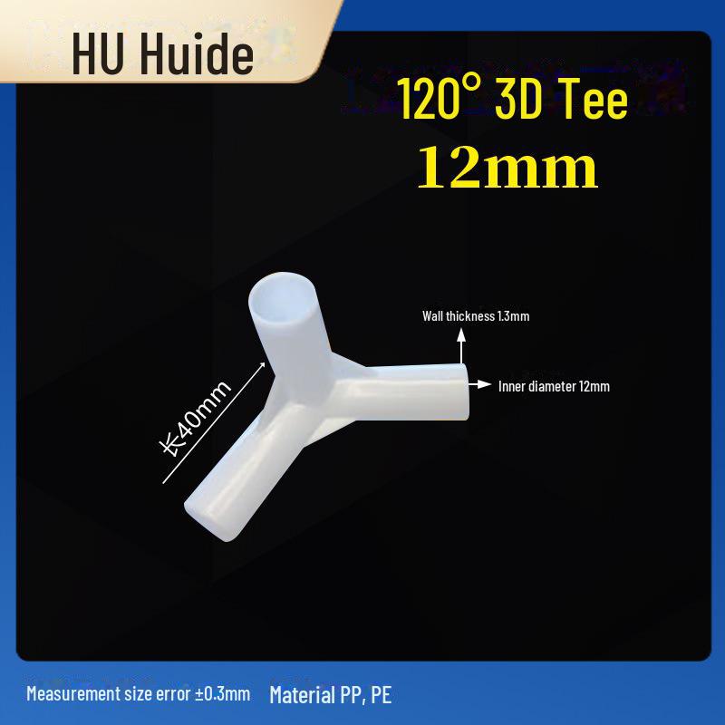 Three-Dimensional Plastic Right Angle Joint Connector for Tent and Studio Accessories