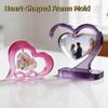 Non-Stick Heart-Shaped Frame Mold Reusable Do It Yourself Interlocking Picture Frame Elegant Flexible Love Heart Photo Frame