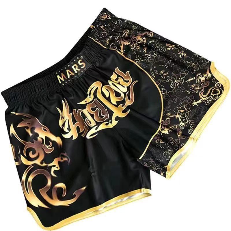 MMA Boxing Shorts Men Women Kids Training Fighting Muay Thai Kickboxing Gym Workout Athletic Short