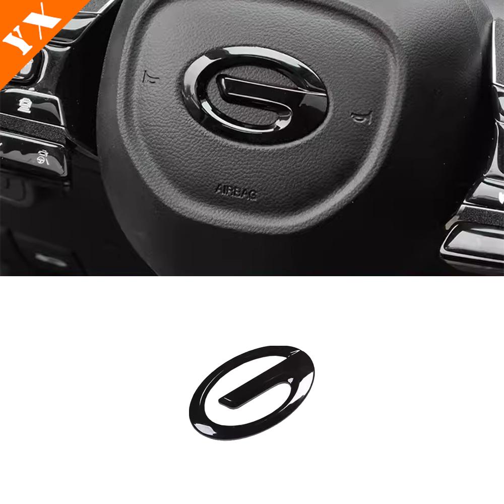 

For Trumpchi GAC EMKOO 2023-2024 Accessories Black Car Label Sticker Car Front Logo Frame Head Bumper Decor Sticker Cover
