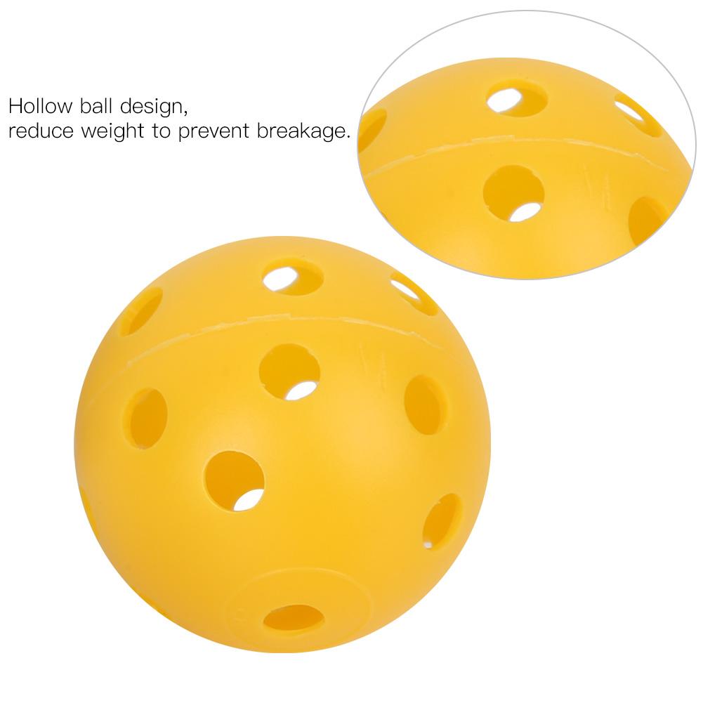 20 PEÇAS Bolas de Golfe para Treino Bolas com Núcleo Oco Bolas de Plástico para Treino Indoor Conjunto de 26 Furos Bolas de Golfe de Plástico 41mm