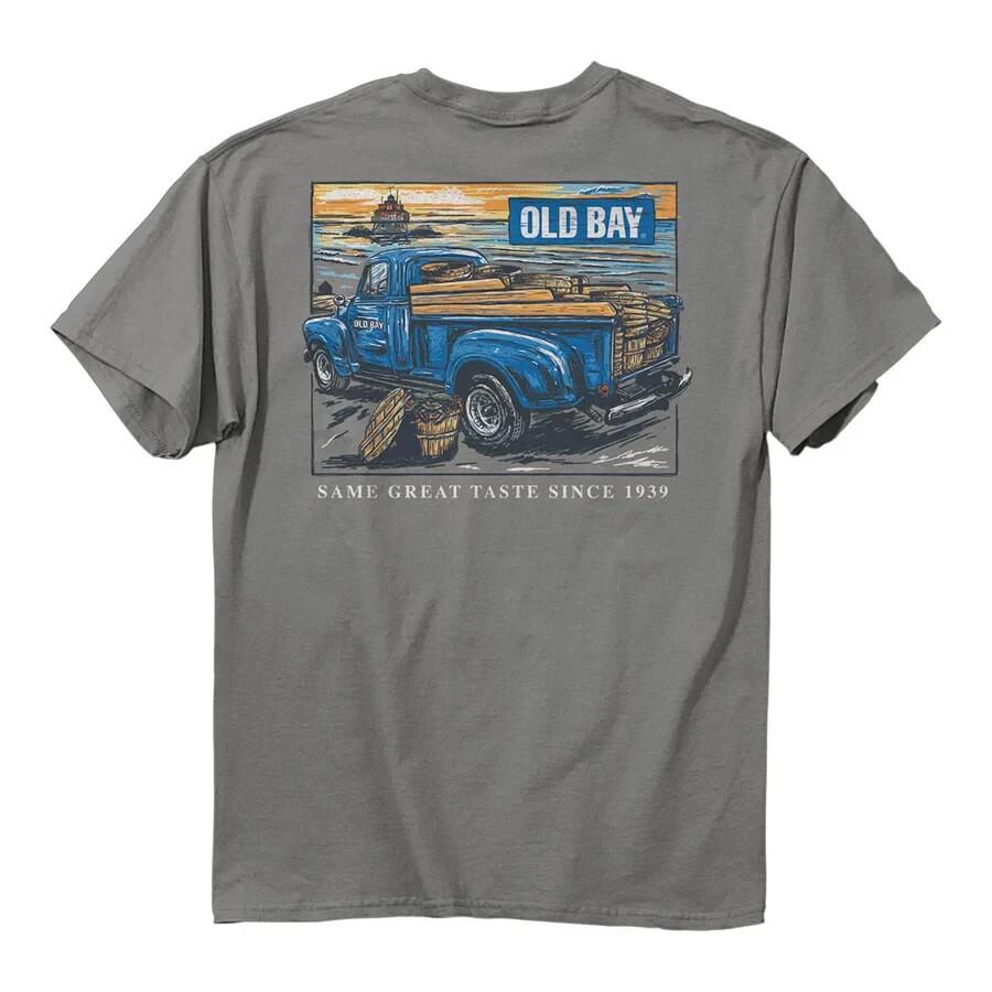 New MARYLAND My Maryland Old Bay Truckin Old Truck Sunset T SHIRT Unisex T-Shirt