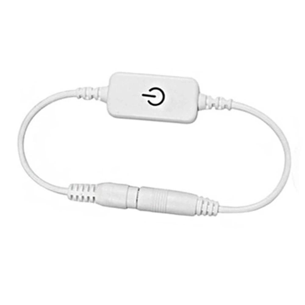 Compact Plastic Mini LED Dimmer 12‑24V 4A LED Strip Dimmer Brightness Controller Wall Lighting