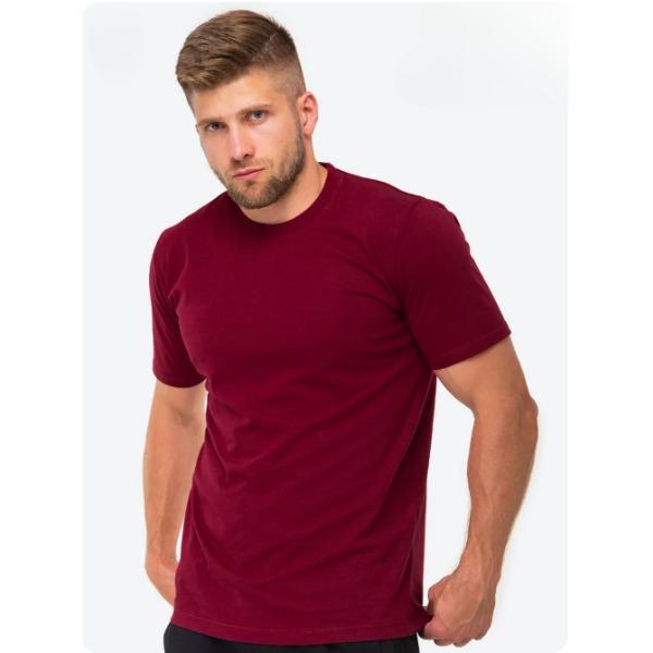 Summer Round Neck Fashionable Casual Pure Cotton Short Sleeved Solid Color Men's T-shirts