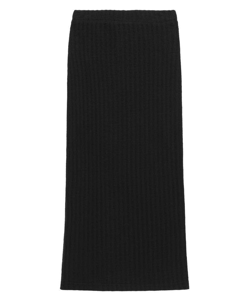 CNVS Elastic Slim Knit Skirt_Black