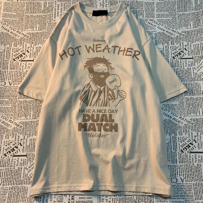 

Подумайте о своей внешности. Американская ретро-трендовая брендовая футболка с короткими рукавами. Свободная футболка большого размера из хлопка для мужчин и женщин. XXXXXL хаки