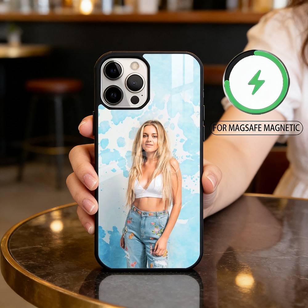COOL K-Kelsea Ballerini Magnetic For Magsafe Wireless Charging Phone Case For iPhone17,16,15,14,13,12,11 Plus,Pro Max