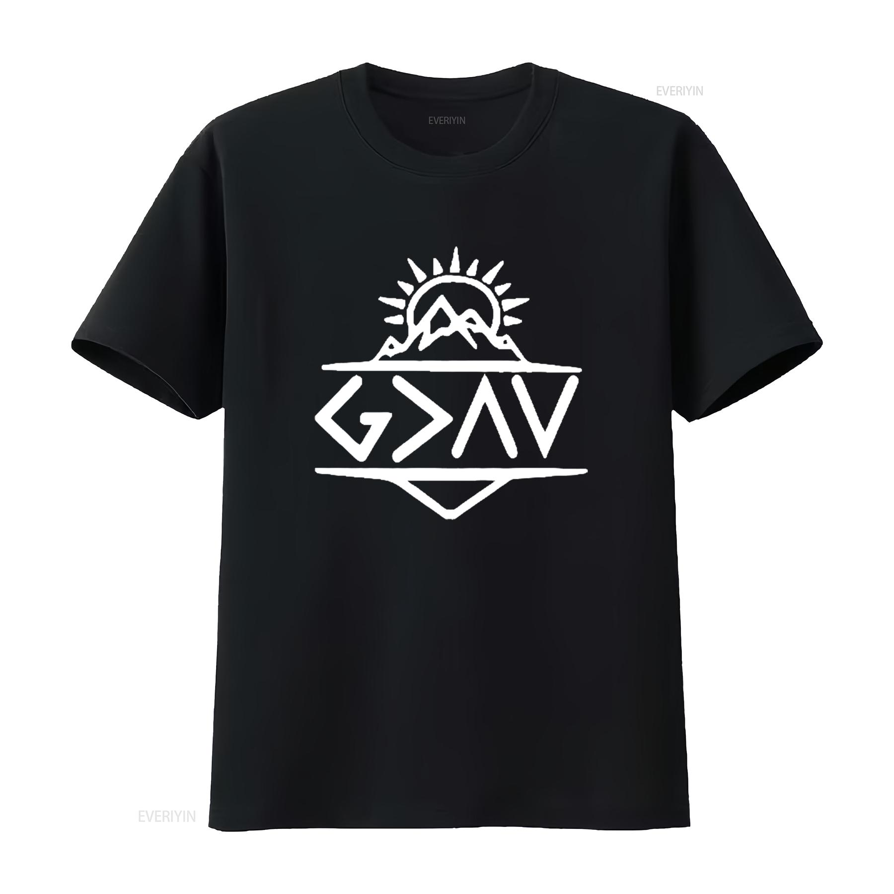

Mens God is Greater Than the Highs and Lows T shirt Christian Positive Church Christmas Black vintage Washed fashion Stylish 4XL