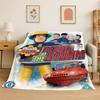 Cartoon Fireman Sam Soft Flannel Throw Blanket,Warm Cozy Blanket for Bed,Couch,Sofa,Bedroom,Living Room,Travel,Camping Picnic