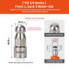 Pressure Washer Sewer Nozzle Drain Cleaning Nozzle Tips For Karcher K Series/Lavor Hose Sewer Cleaning Tool