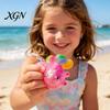 Anxiety Relief Toy Rainbow Tail Goldfish Squeeze Stress Clear Glitter Fish Sensory Portable Reliever Soft Stretchy Shape Home Office Desk Ball