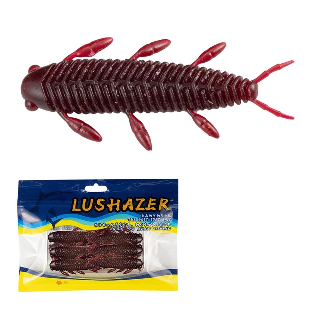 Fishing , Soft Plastic Grub,10 pcs Soft , Wacky for Bass Fishing for Texas Carolina Weightless Finesse Rig Kit Gear