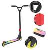 Monopattino Stunt Professionale per Adulti 2 Ruote Elastiche in PU Trasportabile da Guidare per Esterni