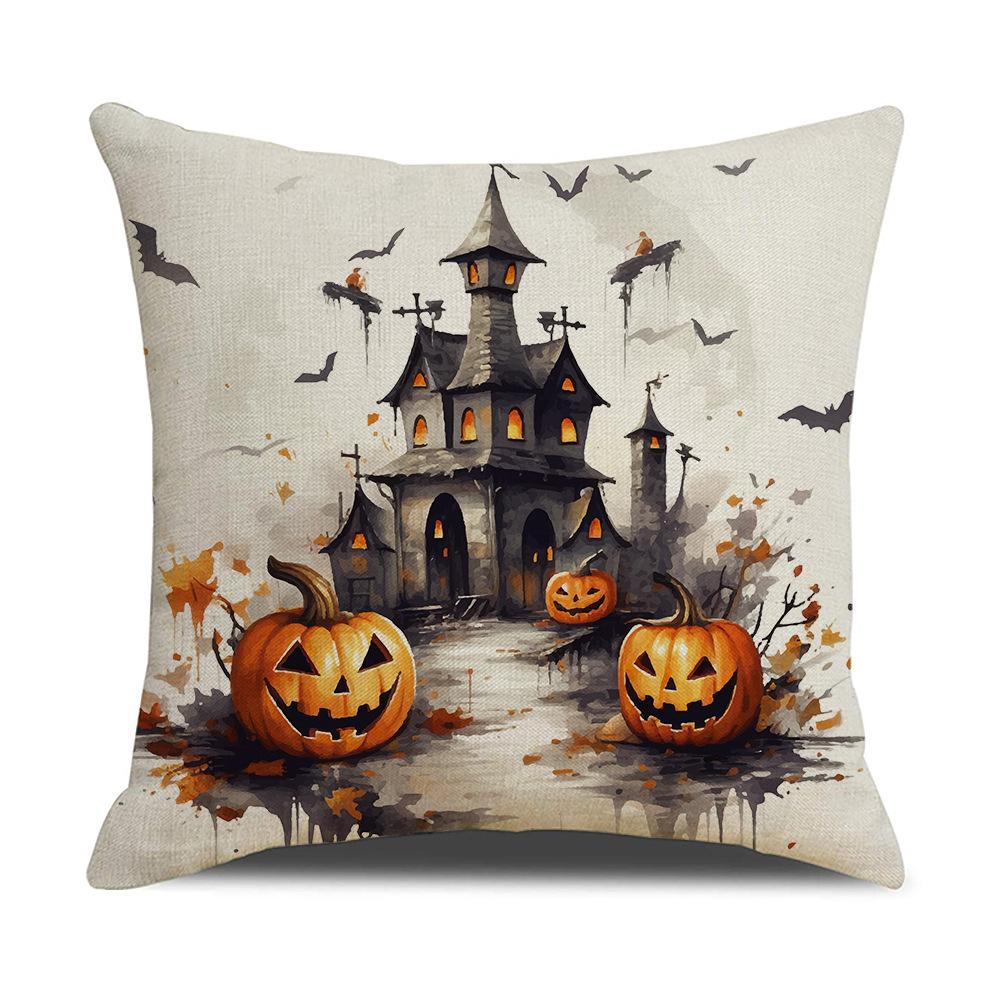 New Halloween Pillowcase Pumpkin Spoof Fun Holiday Decoration Home Pillowcase Bedroom Cushion Cover