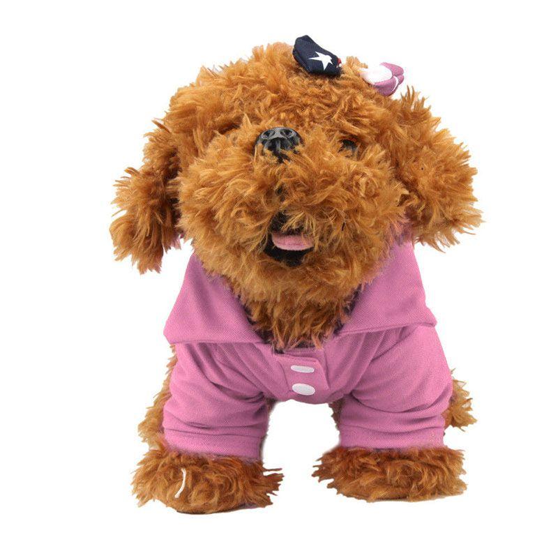 Stilvolles Haustier Hund Polohemd Top Sommer Lebhafte Farben Für Hunde Und Katzen Bekleidung T-Shirt