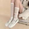 New Slim Calf Socks Pure Desire Pile Up Socks Women's Summer Versatile Mesh Long Socks