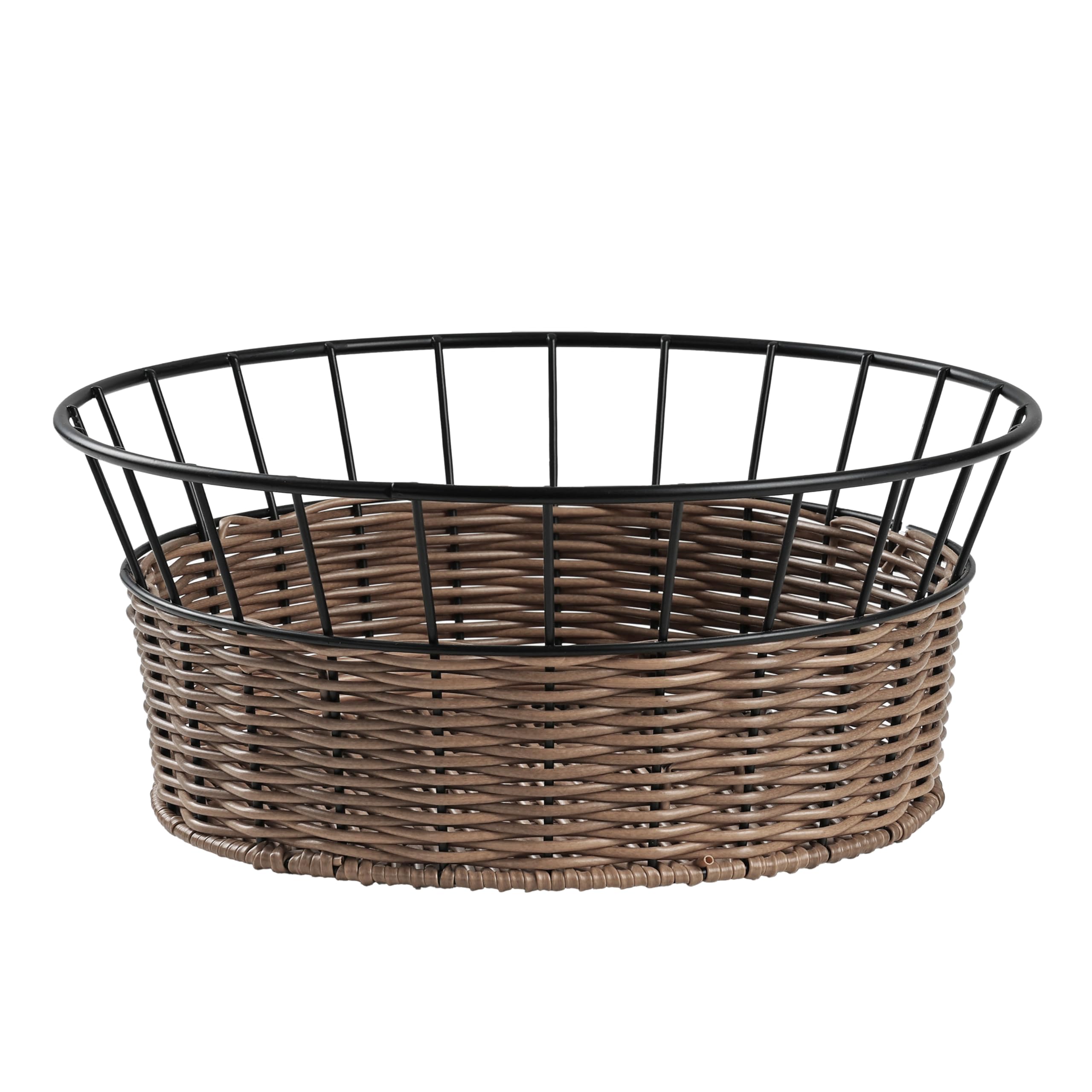 

[Amazon.co.jp Exclusive] Pearl Metal Wicker-Style Round Fruit Basket (AZ-5622)