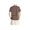 Adidas Originals Striped Round Neck Straight Fit Short Sleeve T-Shirt Men Tops Dark-Brown IR7586