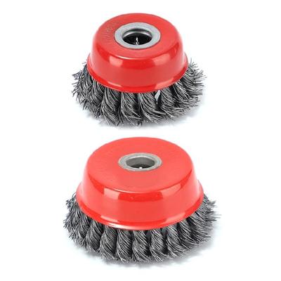 3/4 Inch Rust Removal and Polishing Twisted Wire Wheel Brush for Enhances Efficiency In Metalwork and Home Maintenance