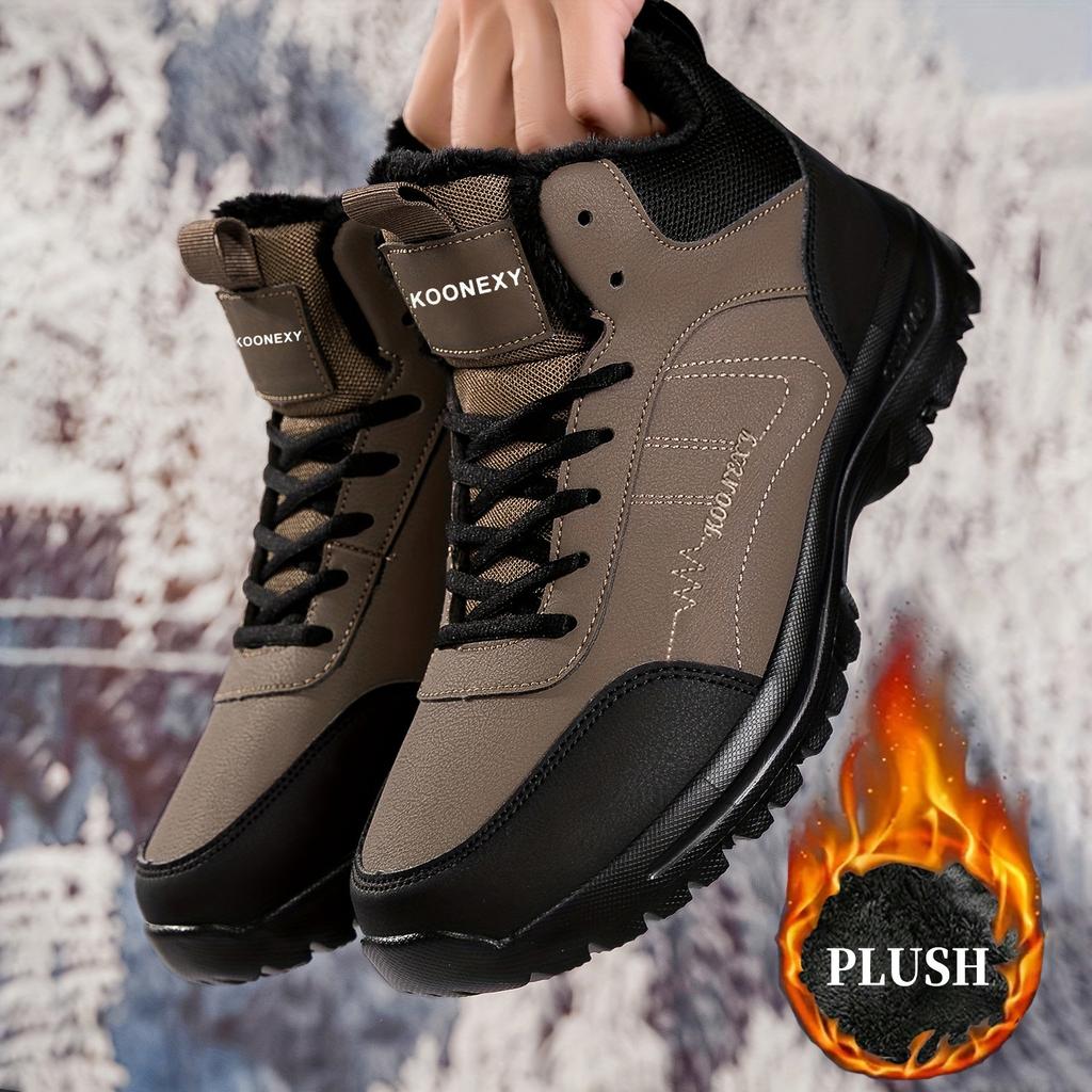 Large size velvet cotton shoes outdoor hiking shoes mountain camping travel shoes warm snow boots casual shoes