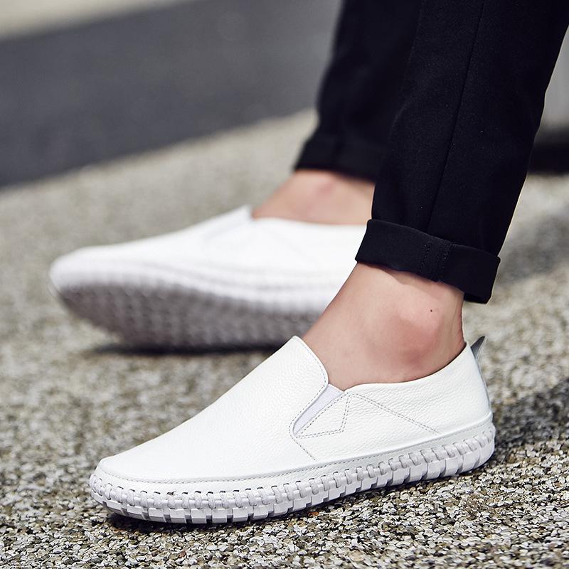 Men's Summer Moccasins: Fashionable, Versatile, Breathable Leather Casual Shoes