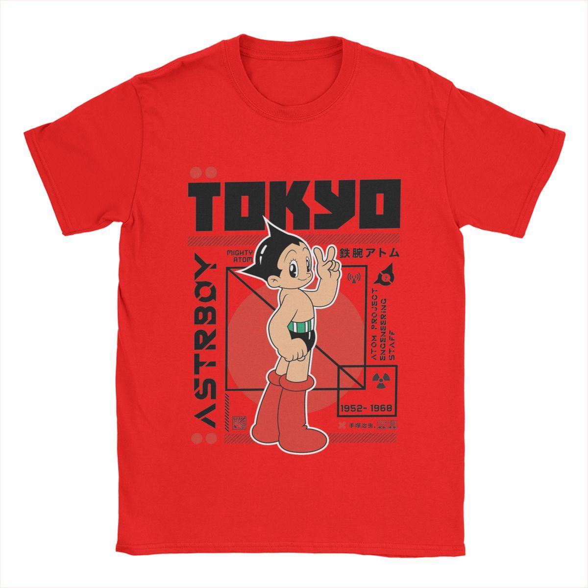 Мужская футболка Astroboy Astro Boy Повседневная хлопковая футболка с коротким рукавом Аниме футболка С круглым вырезом Топы Большого размера S