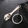 1pc Creative Tool Adjustable Wrench Spanner Key Chain, Metal Keychain For Men