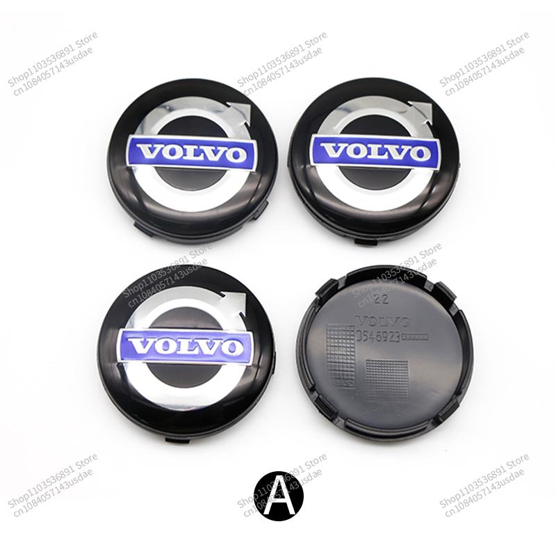 

4Pcs Car Wheel Center Cover Stickers Hub Cap Auto Decoration Accessories For Volvo S40 S80L S60 S90 XC40 XC60 XC90 V40 V60 V90