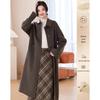 Sisui Nianhua Women's Elegant Mid-Length Wool Coat Y145039N1